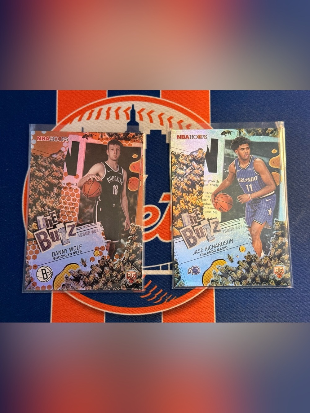 Lot Of 2 Danny Wolf And Jase Richardson Topps NBA Hoops The Buzz RC Inserts